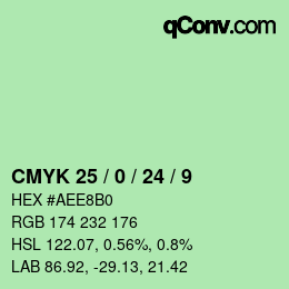 Color code: CMYK 25 / 0 / 24 / 9 | qconv.com