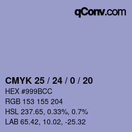 Color code: CMYK 25 / 24 / 0 / 20 | qconv.com