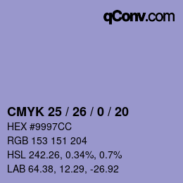 Color code: CMYK 25 / 26 / 0 / 20 | qconv.com