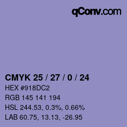 Código de color: CMYK 25 / 27 / 0 / 24 | qconv.com