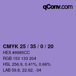 Color code: CMYK 25 / 35 / 0 / 20 | qconv.com