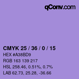 颜色代码: CMYK 25 / 36 / 0 / 15 | qconv.com