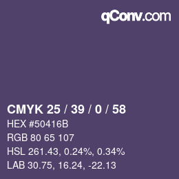颜色代码: CMYK 25 / 39 / 0 / 58 | qconv.com