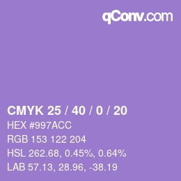 Color code: CMYK 25 / 40 / 0 / 20 | qconv.com