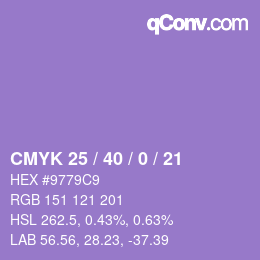 Color code: CMYK 25 / 40 / 0 / 21 | qconv.com