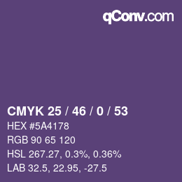 Código de color: CMYK 25 / 46 / 0 / 53 | qconv.com