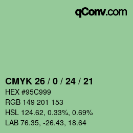 Color code: CMYK 26 / 0 / 24 / 21 | qconv.com