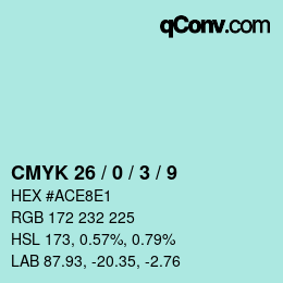 Color code: CMYK 26 / 0 / 3 / 9 | qconv.com