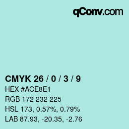 Color code: CMYK 26 / 0 / 3 / 9 | qconv.com