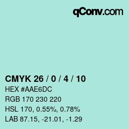 Color code: CMYK 26 / 0 / 4 / 10 | qconv.com