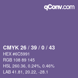 Código de color: CMYK 26 / 39 / 0 / 43 | qconv.com