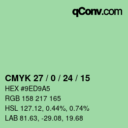 Color code: CMYK 27 / 0 / 24 / 15 | qconv.com