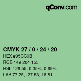 Color code: CMYK 27 / 0 / 24 / 20 | qconv.com