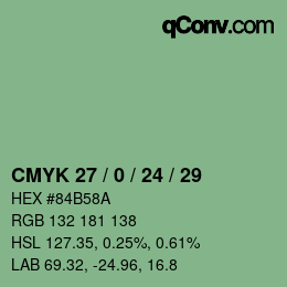 Color code: CMYK 27 / 0 / 24 / 29 | qconv.com