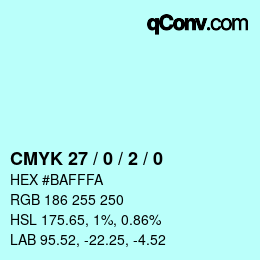 Color code: CMYK 27 / 0 / 2 / 0 | qconv.com