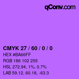Color code: CMYK 27 / 60 / 0 / 0 | qconv.com