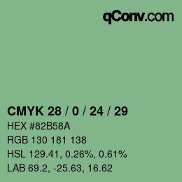 Color code: CMYK 28 / 0 / 24 / 29 | qconv.com
