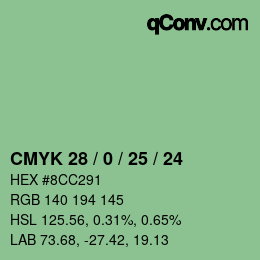 Código de color: CMYK 28 / 0 / 25 / 24 | qconv.com