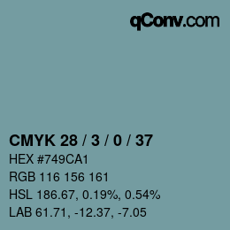 Color code: CMYK 28 / 3 / 0 / 37 | qconv.com