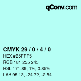 Color code: CMYK 29 / 0 / 4 / 0 | qconv.com