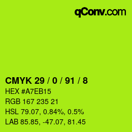 Color code: CMYK 29 / 0 / 91 / 8 | qconv.com