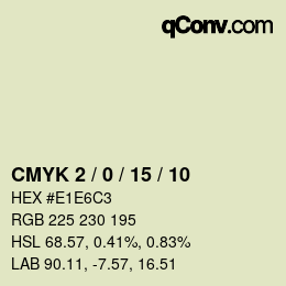 Color code: CMYK 2 / 0 / 15 / 10 | qconv.com