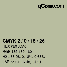 Color code: CMYK 2 / 0 / 15 / 26 | qconv.com