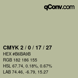 Color code: CMYK 2 / 0 / 17 / 27 | qconv.com