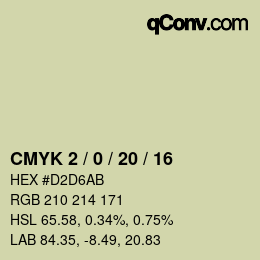 Color code: CMYK 2 / 0 / 20 / 16 | qconv.com