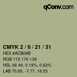 Color code: CMYK 2 / 0 / 21 / 31 | qconv.com