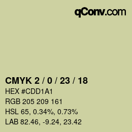 Color code: CMYK 2 / 0 / 23 / 18 | qconv.com