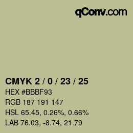 Color code: CMYK 2 / 0 / 23 / 25 | qconv.com