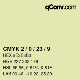 Color code: CMYK 2 / 0 / 23 / 9 | qconv.com