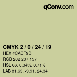 Color code: CMYK 2 / 0 / 24 / 19 | qconv.com