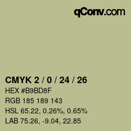 Color code: CMYK 2 / 0 / 24 / 26 | qconv.com