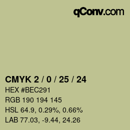 Color code: CMYK 2 / 0 / 25 / 24 | qconv.com