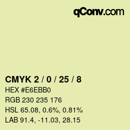 Color code: CMYK 2 / 0 / 25 / 8 | qconv.com