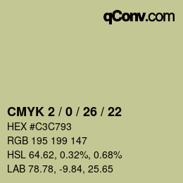 Color code: CMYK 2 / 0 / 26 / 22 | qconv.com