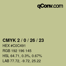 颜色代码: CMYK 2 / 0 / 26 / 23 | qconv.com
