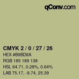 Color code: CMYK 2 / 0 / 27 / 26 | qconv.com