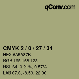 Color code: CMYK 2 / 0 / 27 / 34 | qconv.com