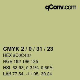 Color code: CMYK 2 / 0 / 31 / 23 | qconv.com