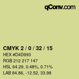 Color code: CMYK 2 / 0 / 32 / 15 | qconv.com