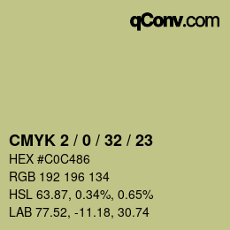 Color code: CMYK 2 / 0 / 32 / 23 | qconv.com