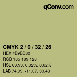 Código de color: CMYK 2 / 0 / 32 / 26 | qconv.com