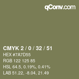 Color code: CMYK 2 / 0 / 32 / 51 | qconv.com