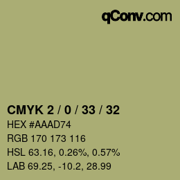 Color code: CMYK 2 / 0 / 33 / 32 | qconv.com