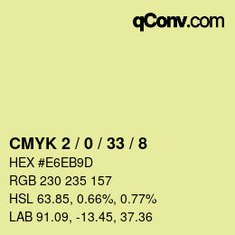 Color code: CMYK 2 / 0 / 33 / 8 | qconv.com