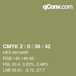 颜色代码: CMYK 2 / 0 / 36 / 42 | qconv.com