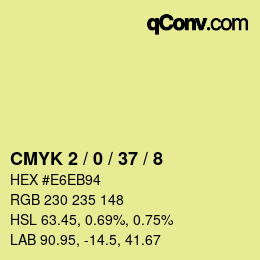 Color code: CMYK 2 / 0 / 37 / 8 | qconv.com